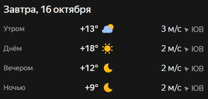 Прогноз погоды☀️
