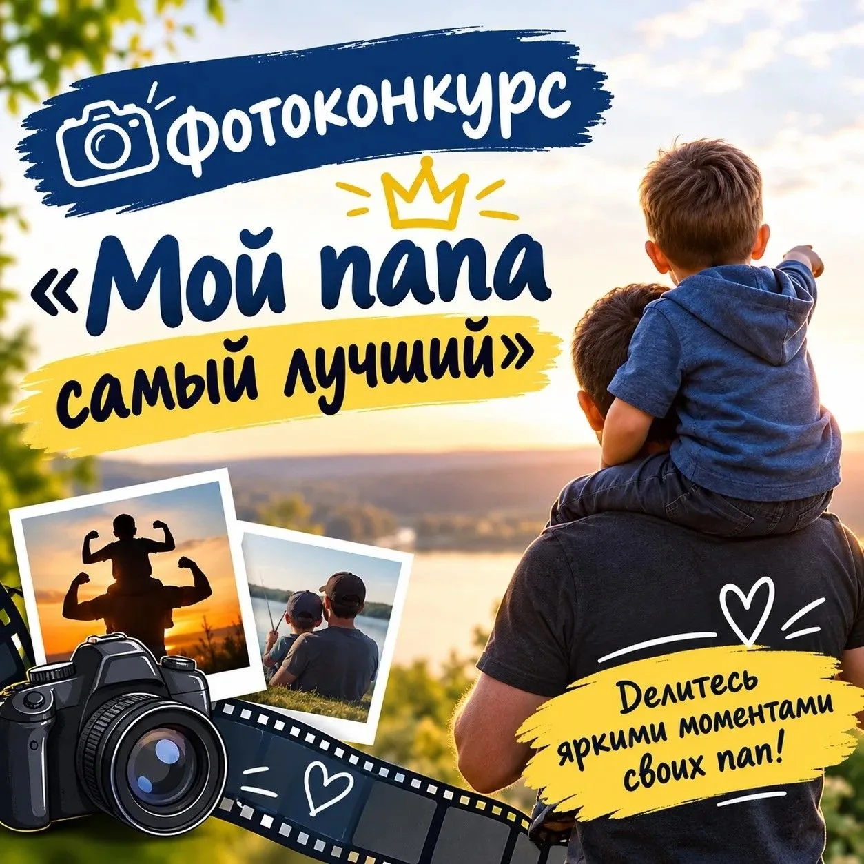 Дорогие ребята! В честь замечательного праздника — Дня отца — мы запускаем душевный фот...