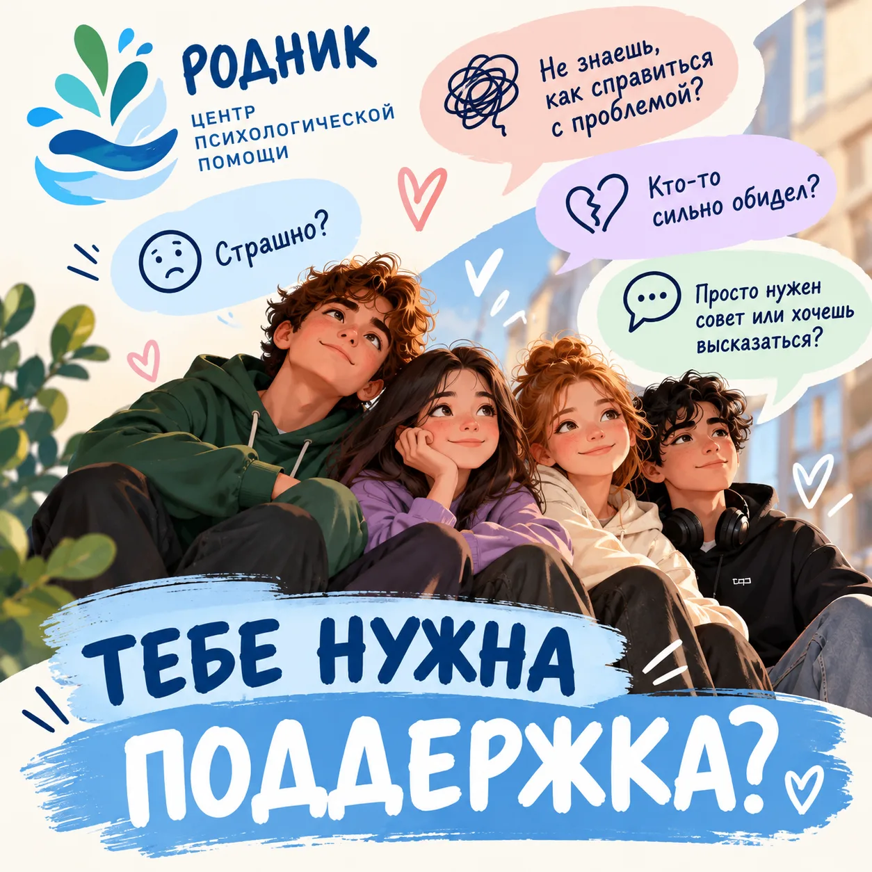 💙 ТЕБЕ НУЖНА ПОДДЕРЖКА? МЫ РЯДОМ!