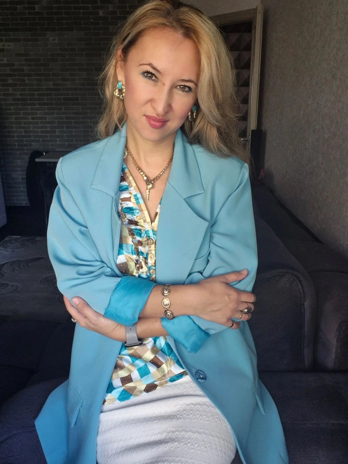 .... сегодня я как и Эрма Бомбек - в бирюзе... 😉