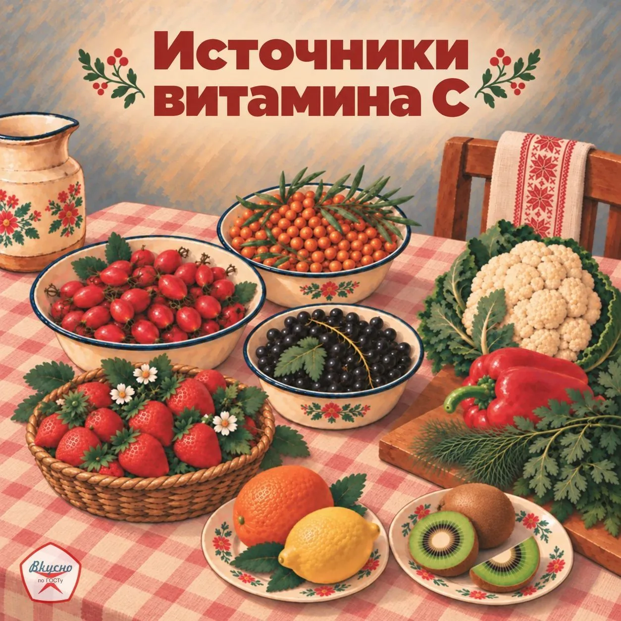 Думаете, больше всего витамина С в лимонах и апельсинах? А вот и нет! ☝️