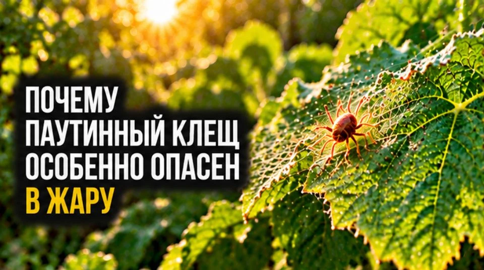 Почему паутинный клещ особенно опасен в жару