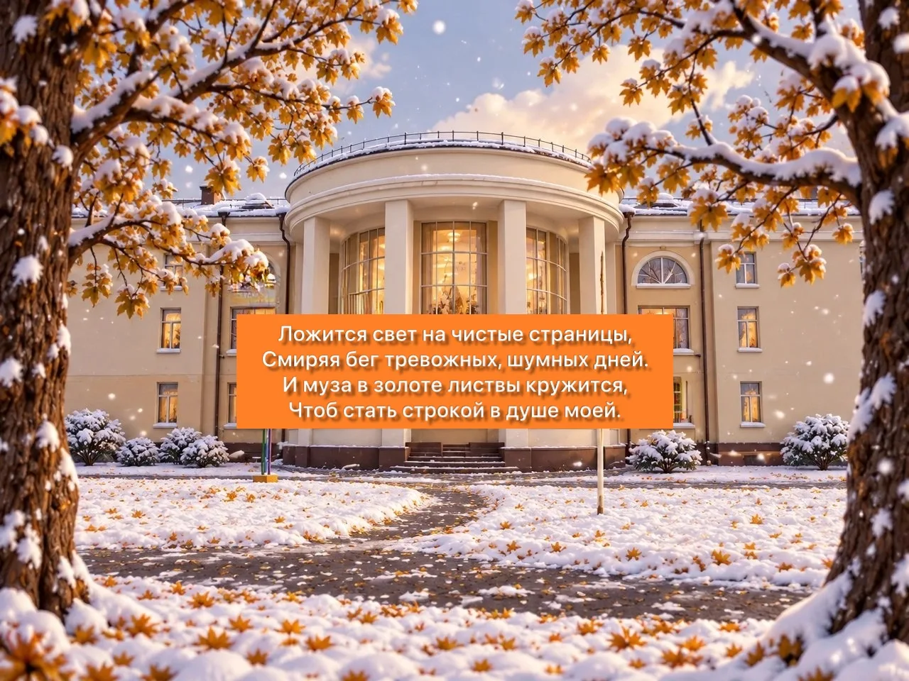 ❄️Первый снег в октябре — это всегда маленькое чудо…
