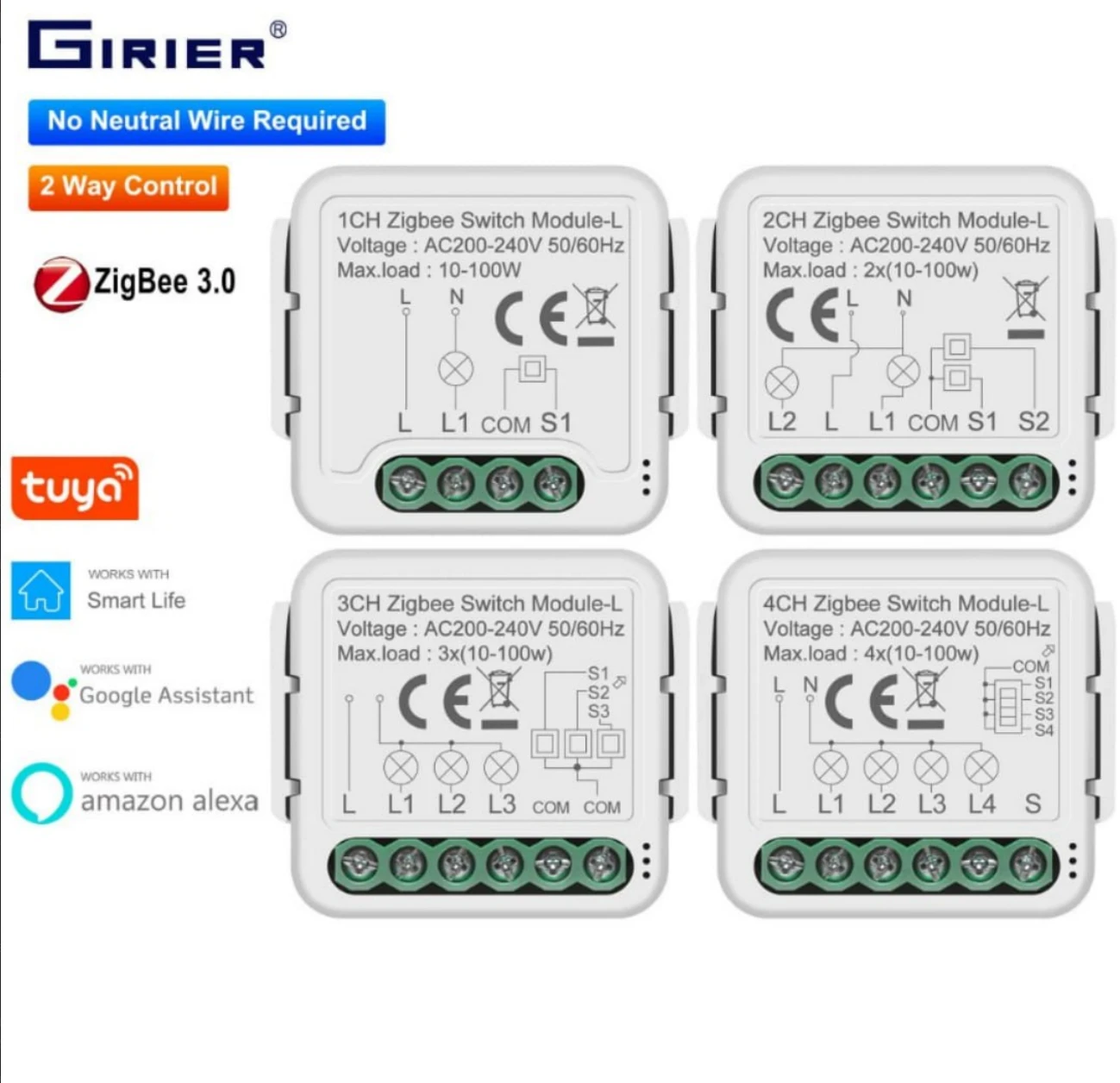 Zigbee реле в подрозетник: