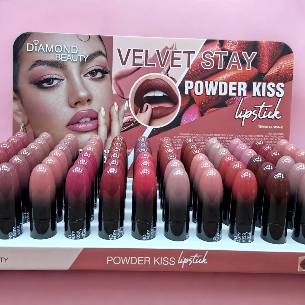 Матовая вельветовая помада VELVET STAY DIAMOND BEAUTY