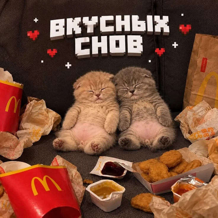 Добрых снов, товарищи котеки!❤