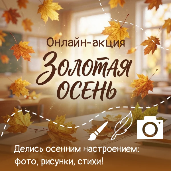 🍂 «Золотая осень»: присоединяйся к нашей школьной акции! 🍂