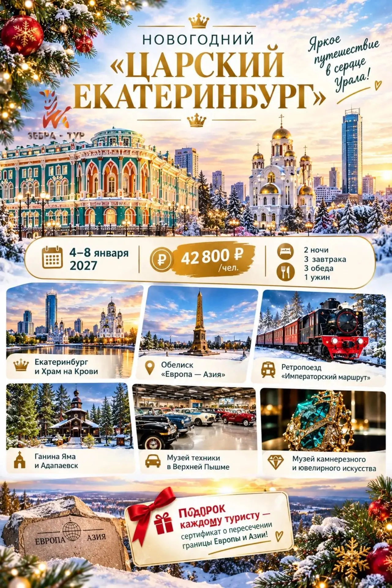 🎄👑 НОВОГОДНИЙ «ЦАРСКИЙ ЕКАТЕРИНБУРГ» 👑
