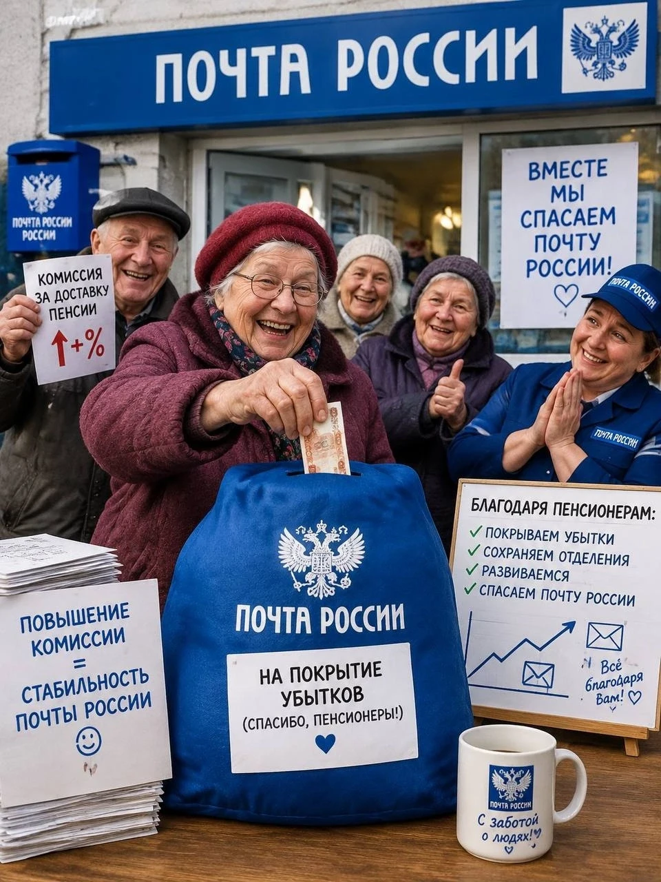 👉Почту России попытаются спасти за счёт пенсионеров