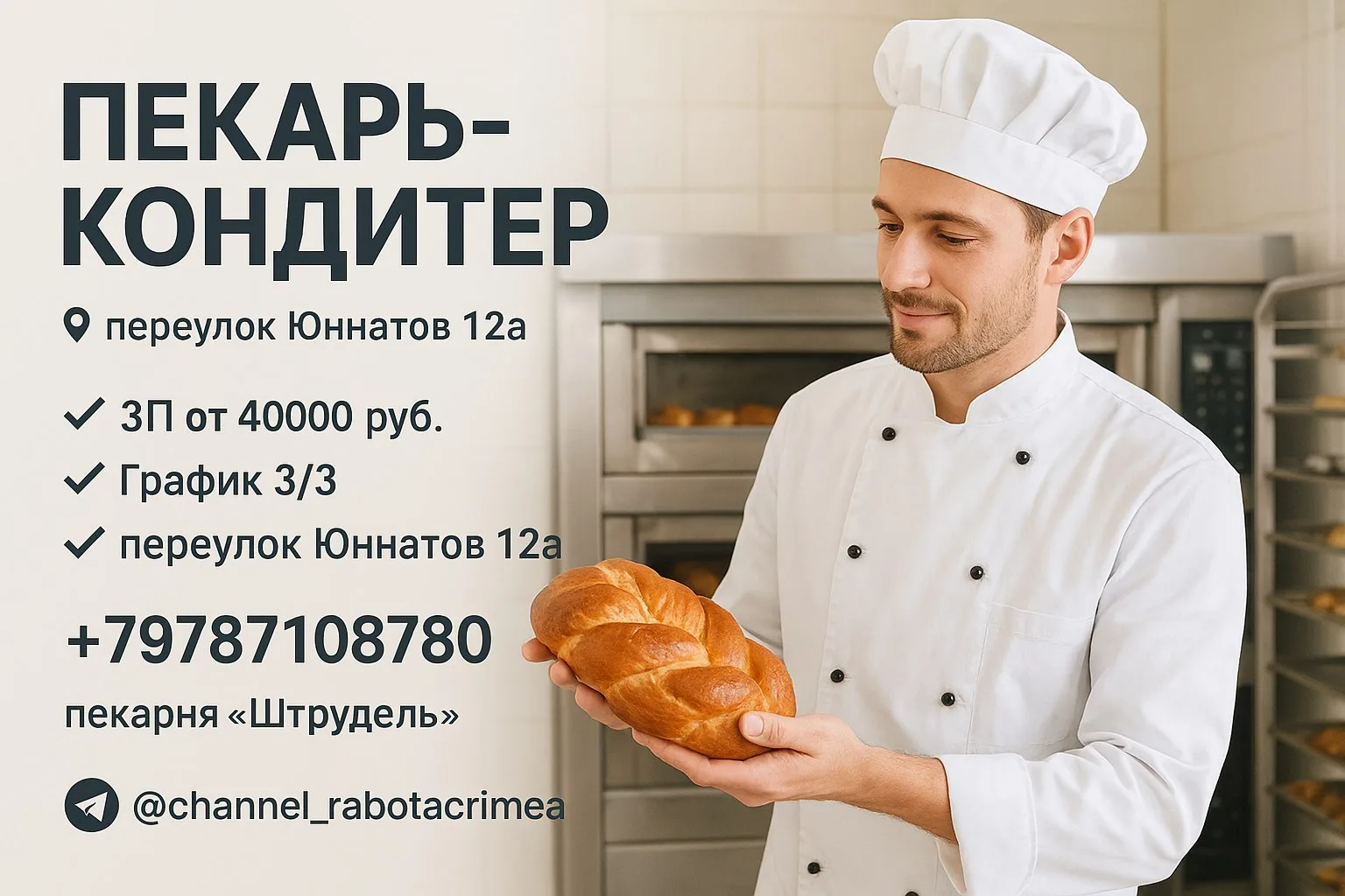 🔊 ПЕКАРЬ-КОНДИТЕР