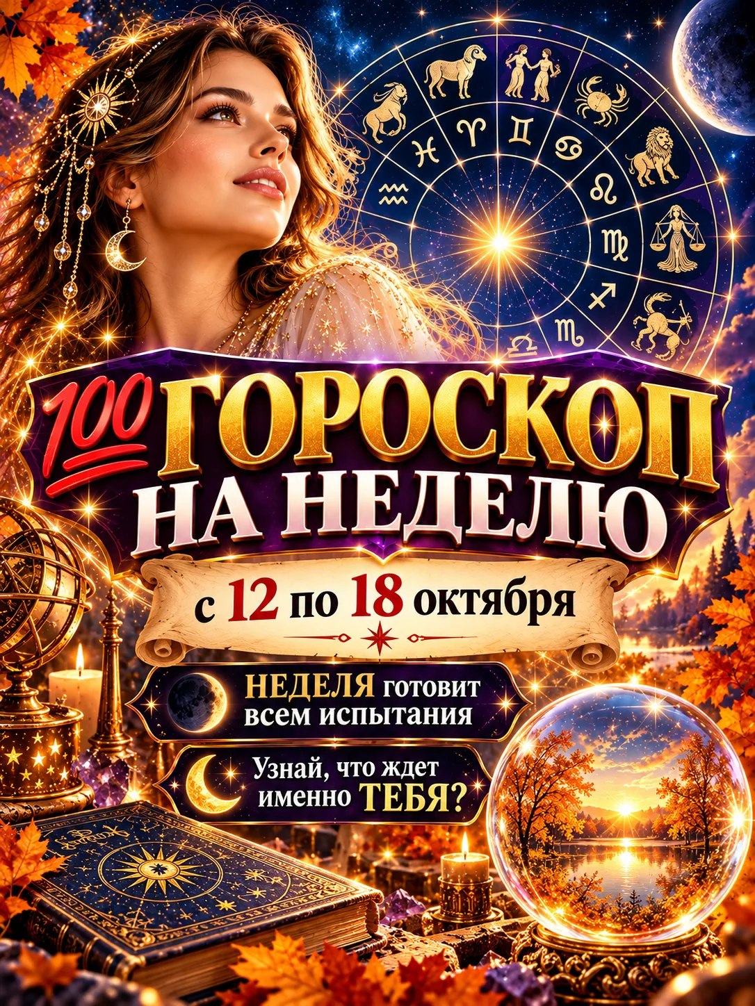 💯 ГОРОСКОП НА НЕДЕЛЮ с 12 по 18 октября 🌟