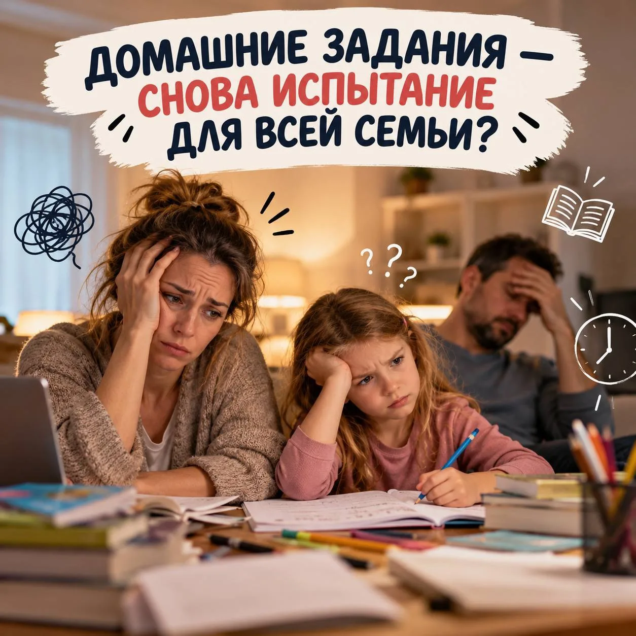 📚 ДОМАШНИЕ ЗАДАНИЯ - СНОВА ИСПЫТАНИЕ ДЛЯ ВСЕЙ СЕМЬИ? 👀