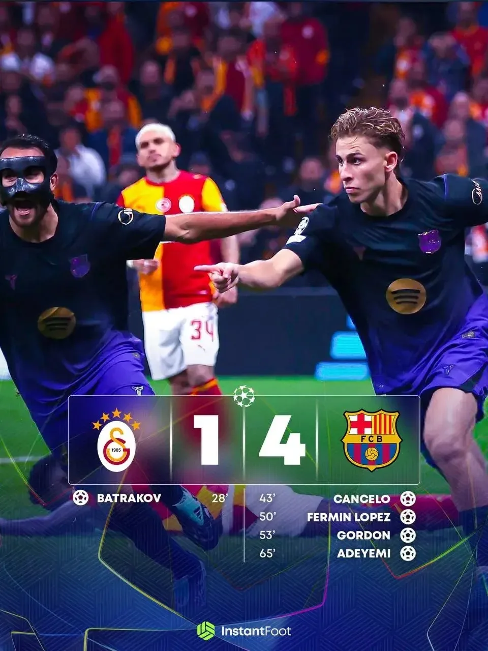 ⚡«БАРСА» ПЕРЕВОРАЧИВАЕТ ИГРУ ВО ВТОРОМ ТАЙМЕ И ОБЫГРЫВАЕТ «ГАЛАТАСАРАЙ»!