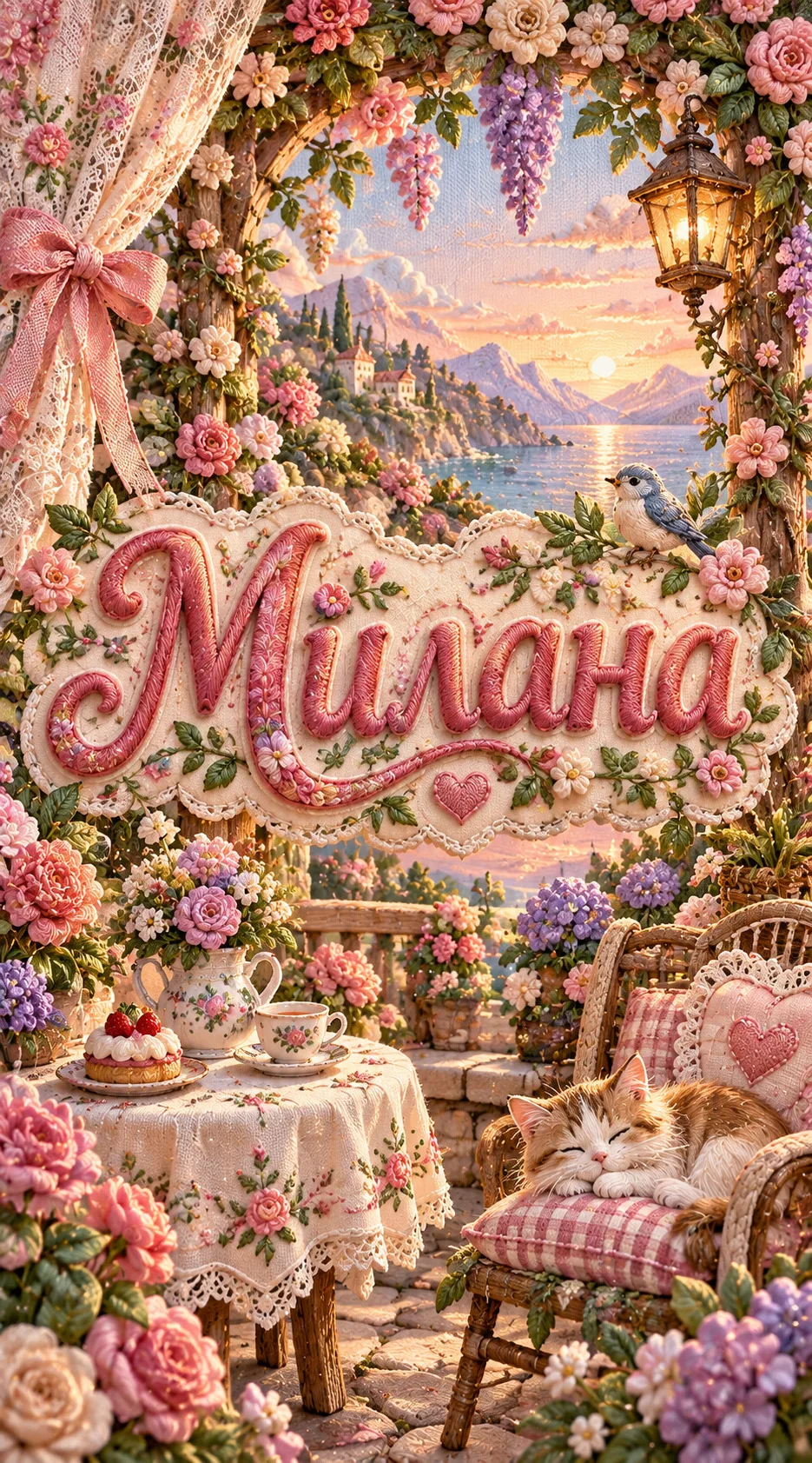 Обои на телефон с именем Милана.