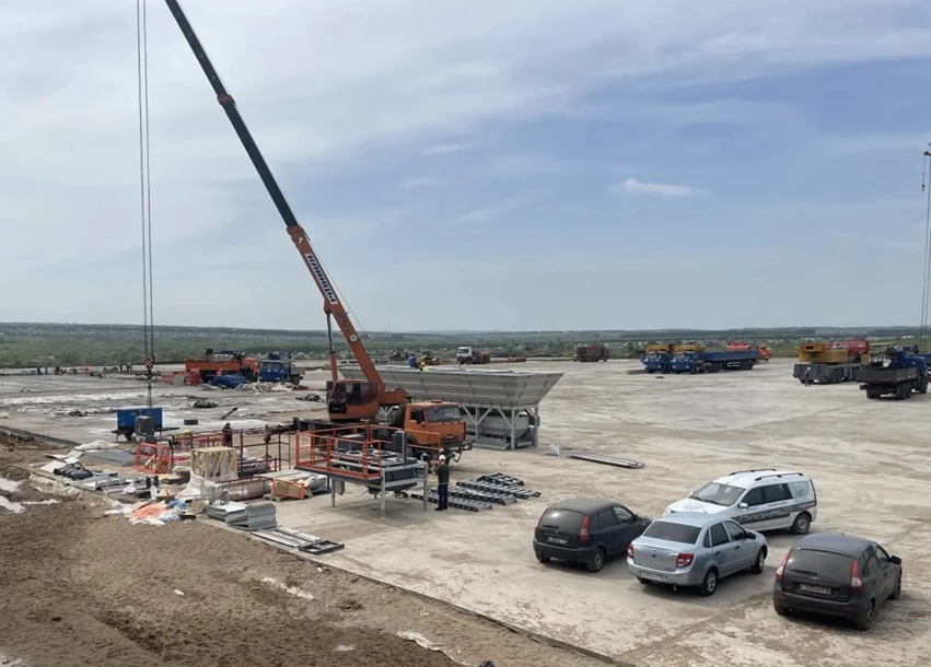 Сезон в разгаре. Монтажники TFC приступили к сборке компактного бетонного завода 120 м3...