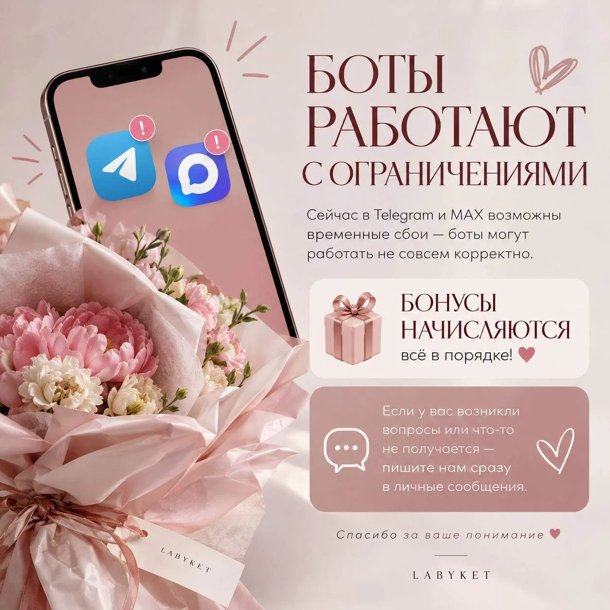 💌 Важная информация от LABYKET!