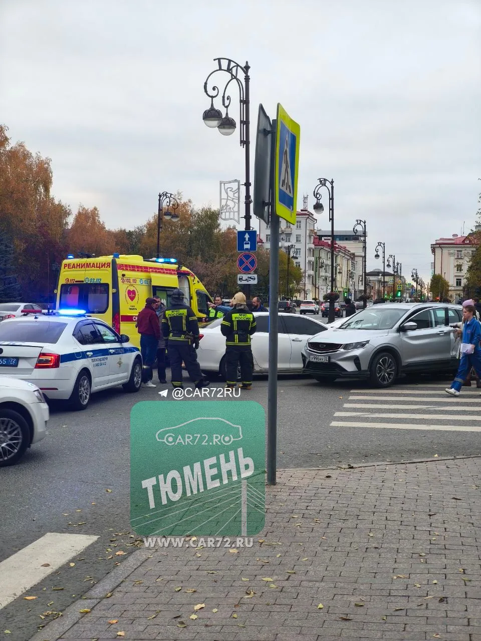 ДТП случилось сегодня вечером на перекрестке Республики - 8 марта.