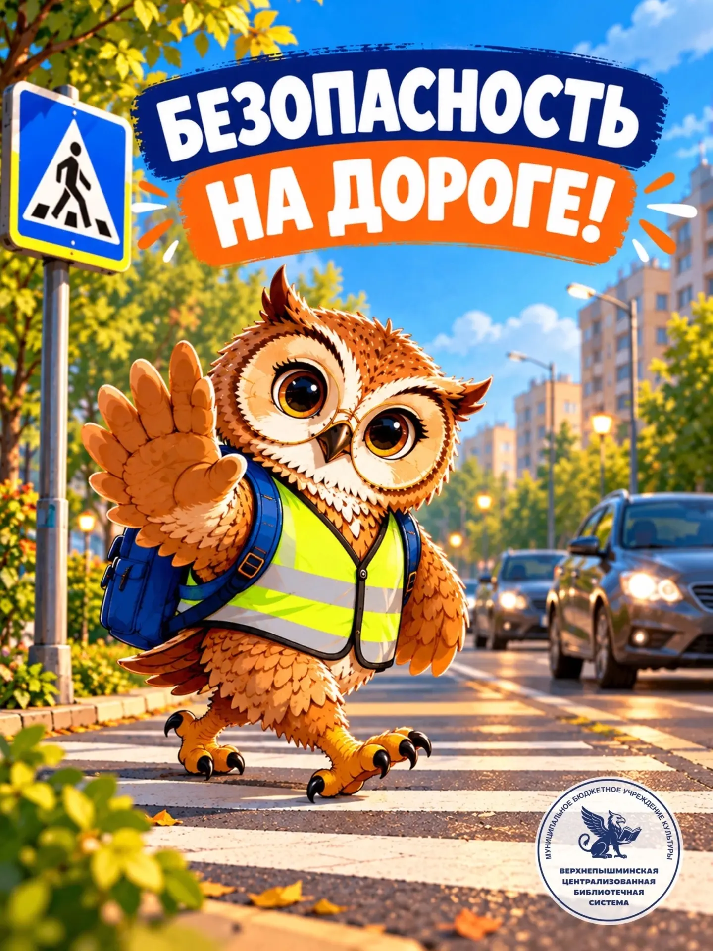 🦉 Безопасность на дороге: 4 главных правила от мудрой Совы!