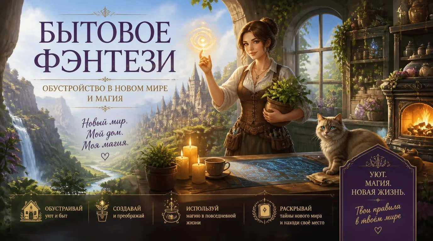 Бытовое фэнтези: обустройство в новом мире и магия