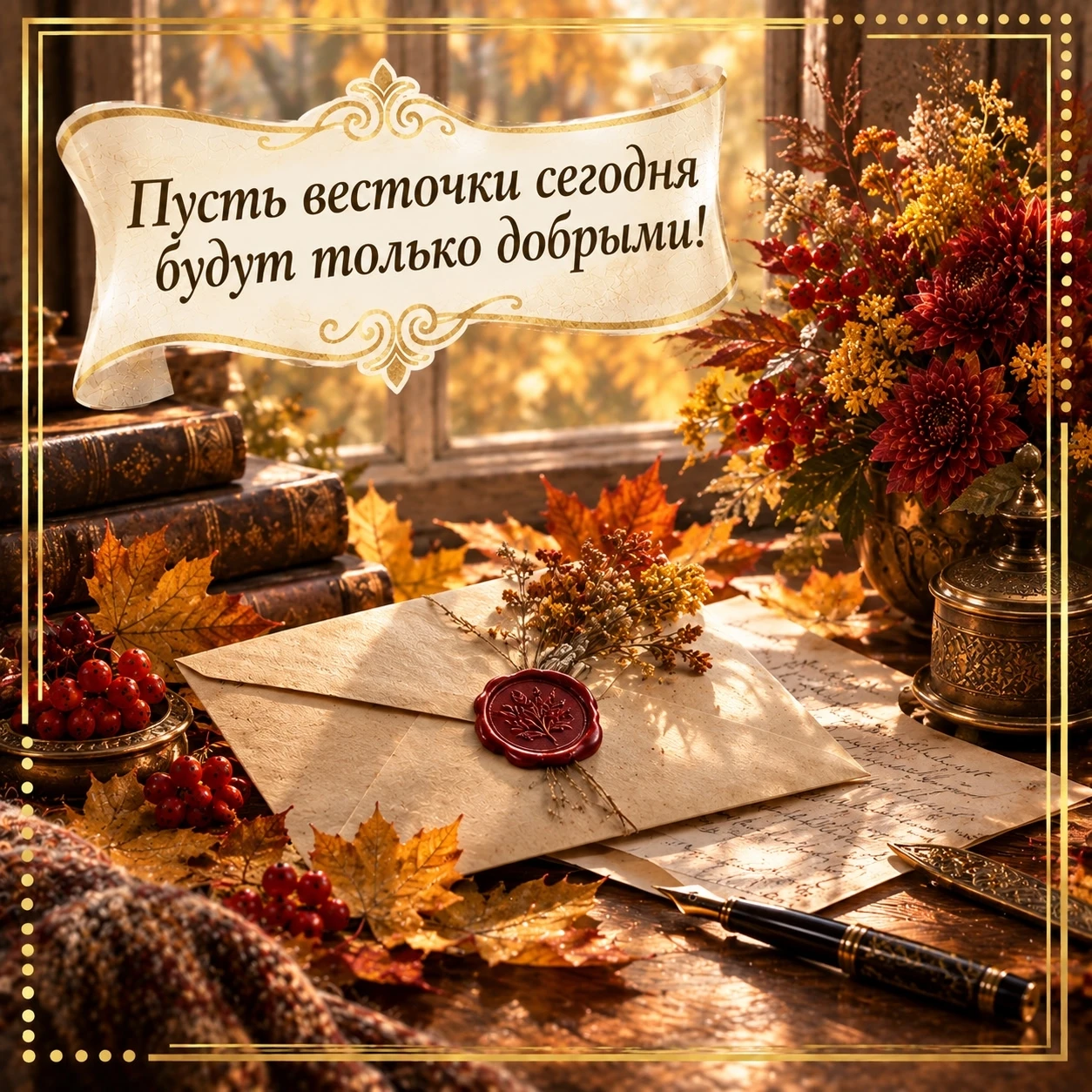 🍁 Пусть осень подарит вам вдохновение, душевное тепло и маленькие чудеса!