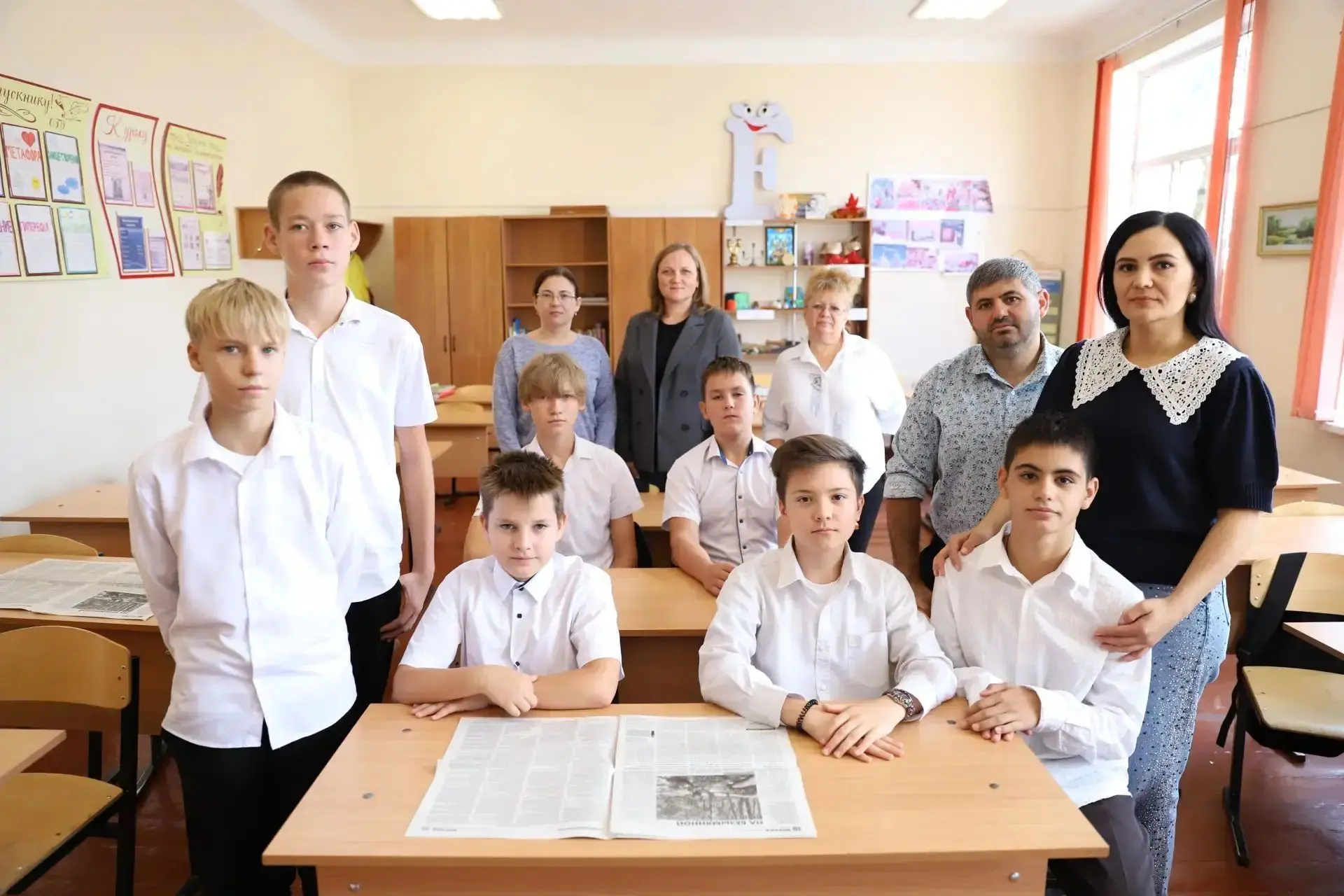 8 октября в гостях у 7Б класса побывала корреспондент районной газеты «Восход» Мария Ге...