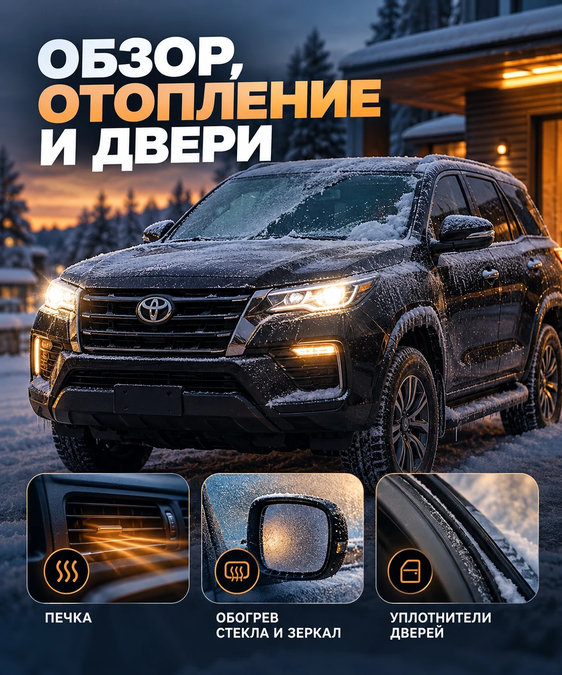 Обзор, отопление и двери