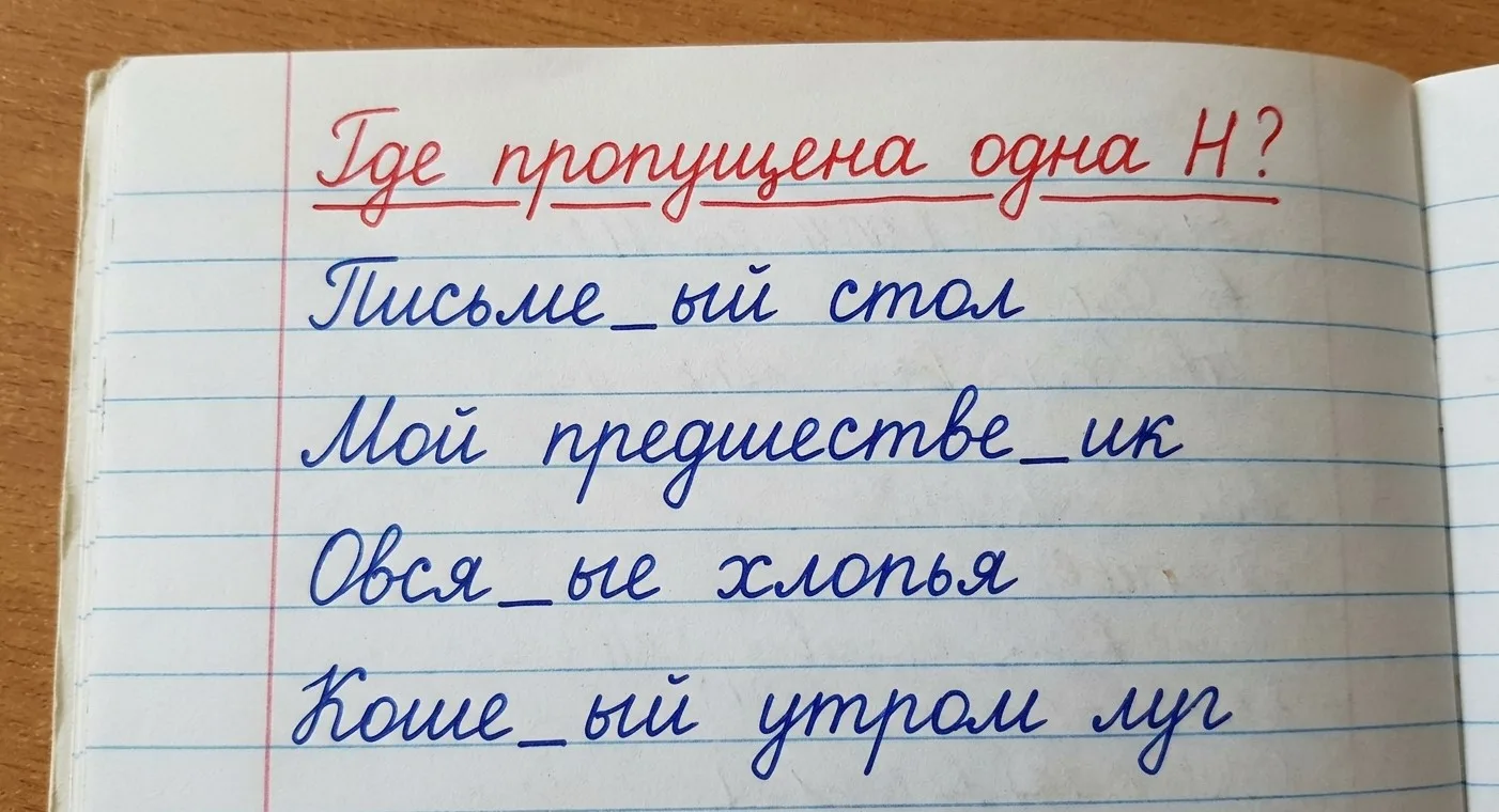 Тест на грамотность: где пропущена одна буква Н?