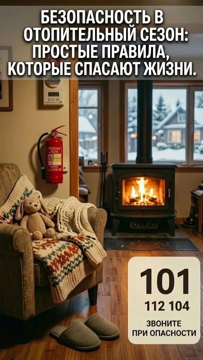 🔥Безопасность в отопительный сезон: защищаем дом и близких🔥