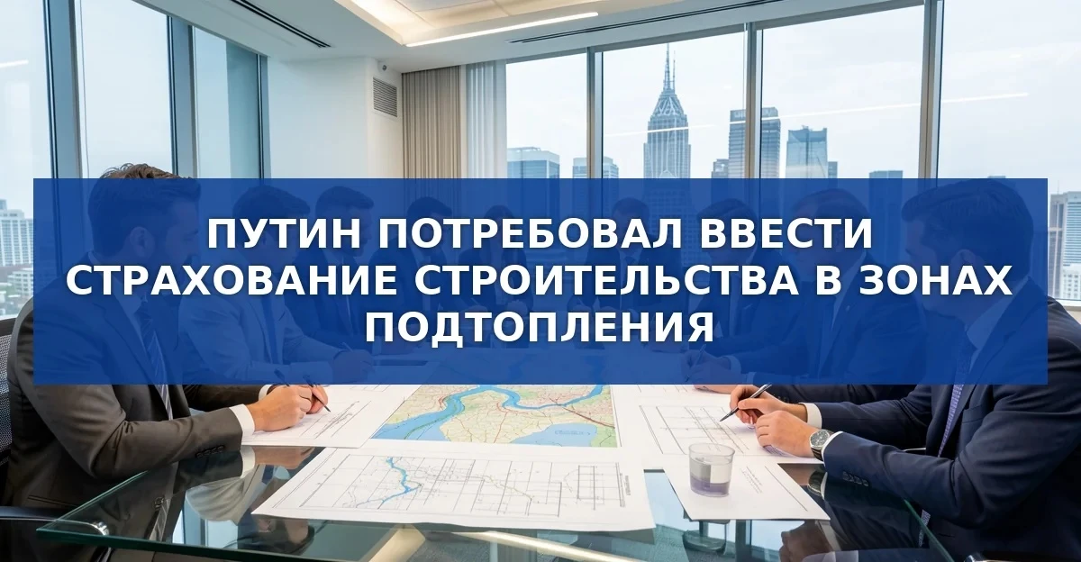 Страховые механизмы для строительства в зонах подтопления