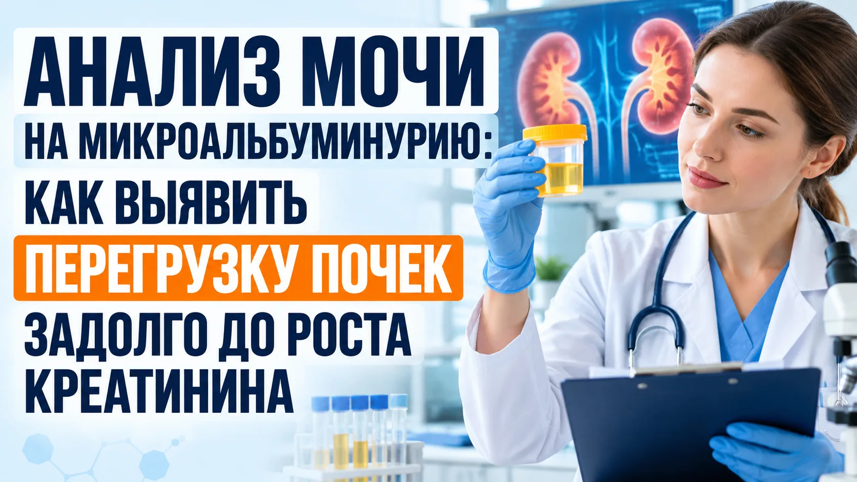 Анализ мочи на микроальбуминурию: как выявить проблемы с почками задолго до роста креат...