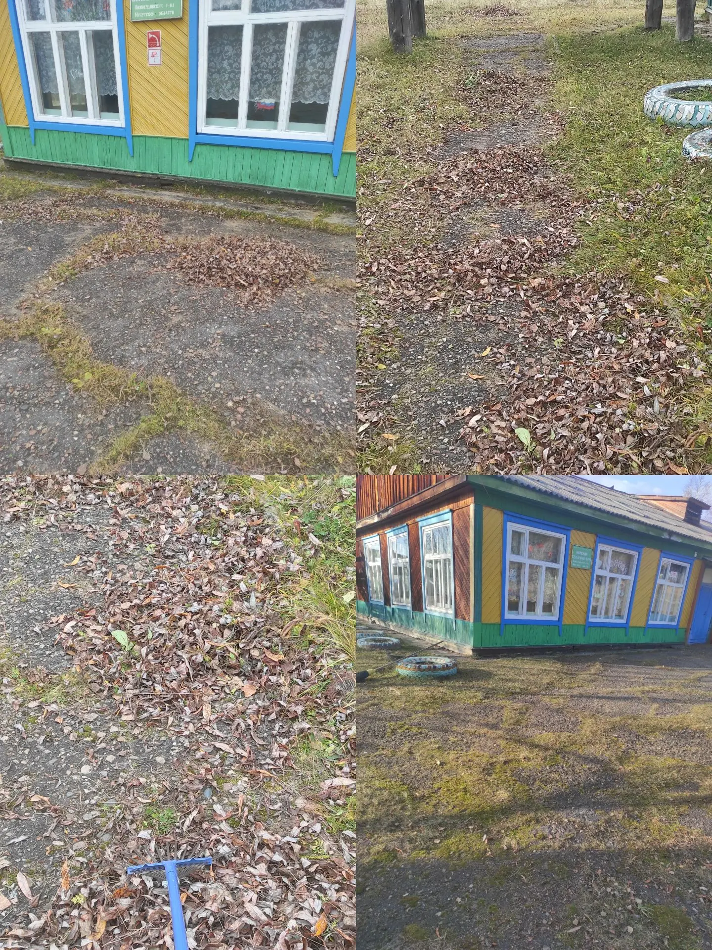 Сегодня в Марском СК прошёл субботник по уборке территории.