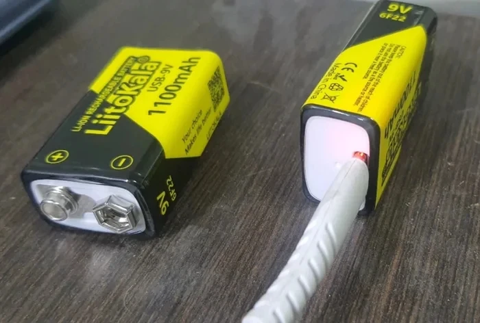 LiitoKala USB-9V 9В 1100 мАч АКБ