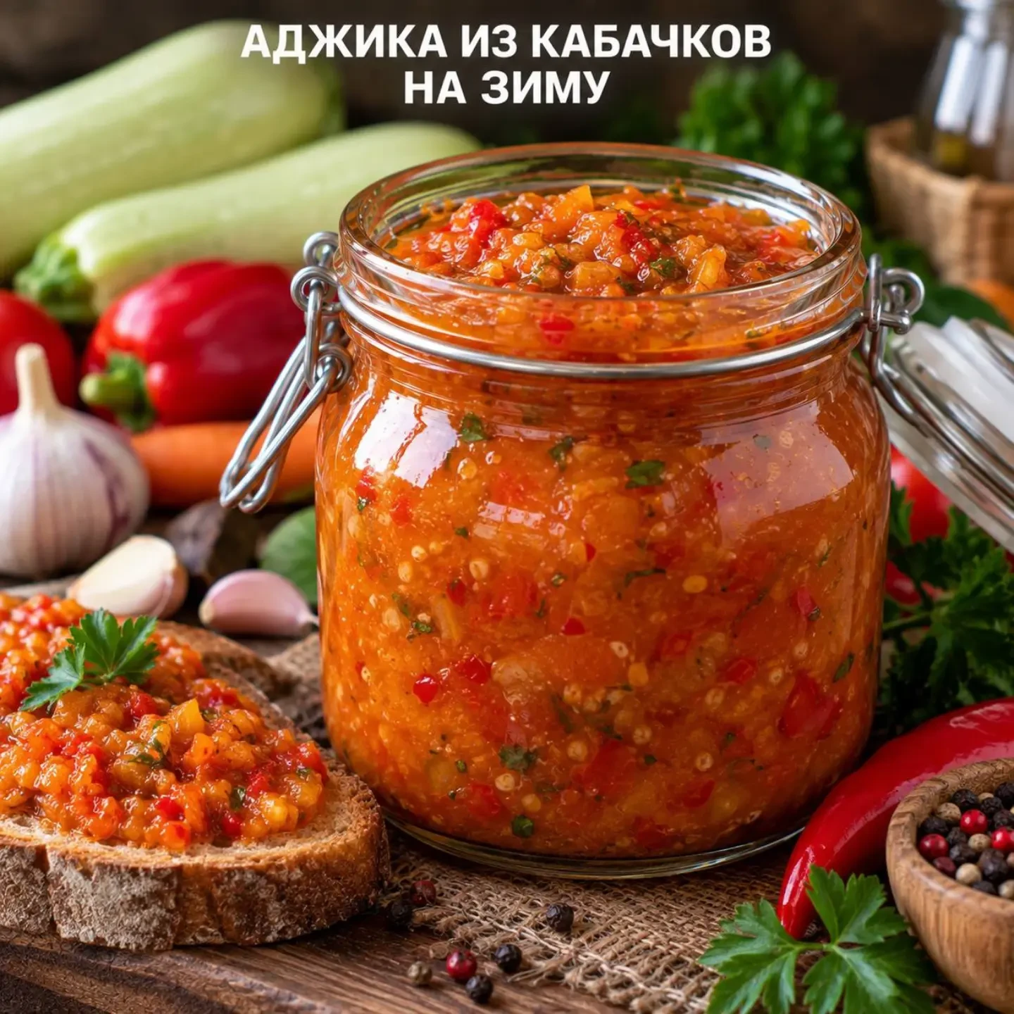 🌶️ АДЖИКА ИЗ КАБАЧКОВ НА ЗИМУ