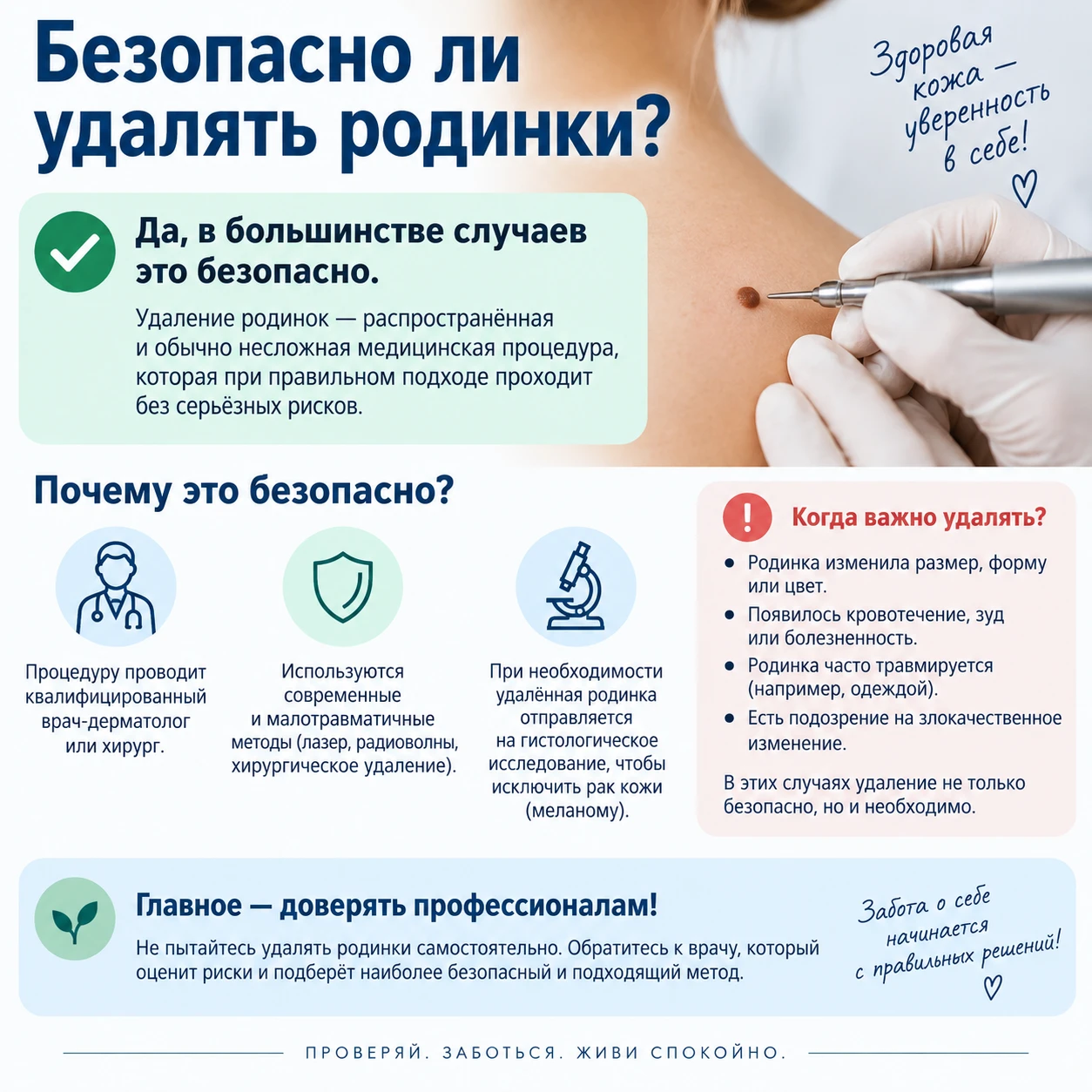 🧠 Мифы и правда про родинки: отвечаем на самый частый вопрос