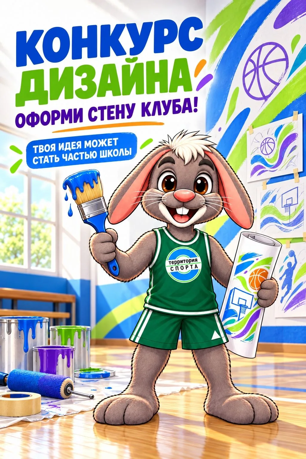 🖌 Конкурс: оформляем стену фирменным дизайном клуба!