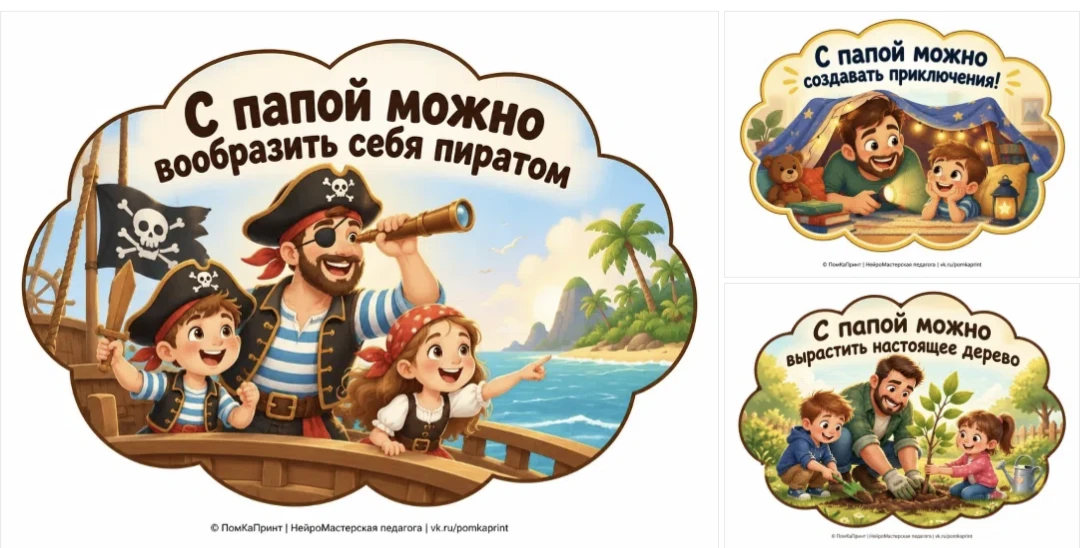 💬 Облачка ко Дню отца