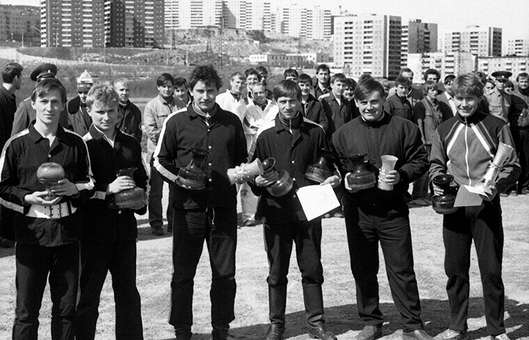 В конце 80-х — начале 90-х годов в Долине уюта проходили соревнования пожарных расчётов...