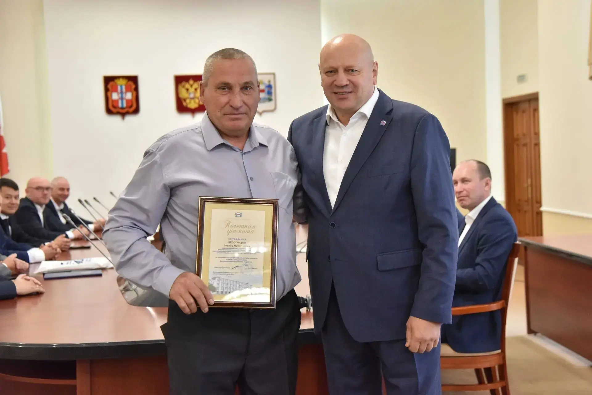Вместе с председателем Омского городского Совета Владимиром Валентиновичем Корбутом поз...