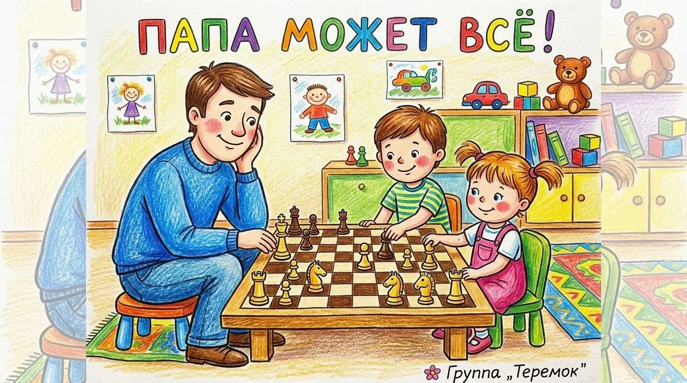 ♟️В старшей группе «Теремке» прошёл увлекательный мастер-класс по шашкам и шахматам, бы...