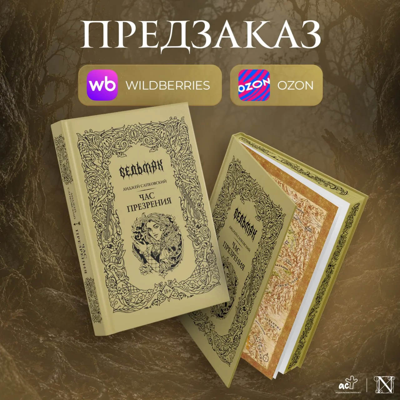 🩶 «Час презрения» Анджея Сапковского — в предзаказе на маркетплейсах! 🛍🛍
