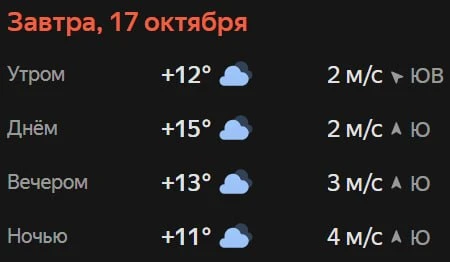 Прогноз погоды☀️