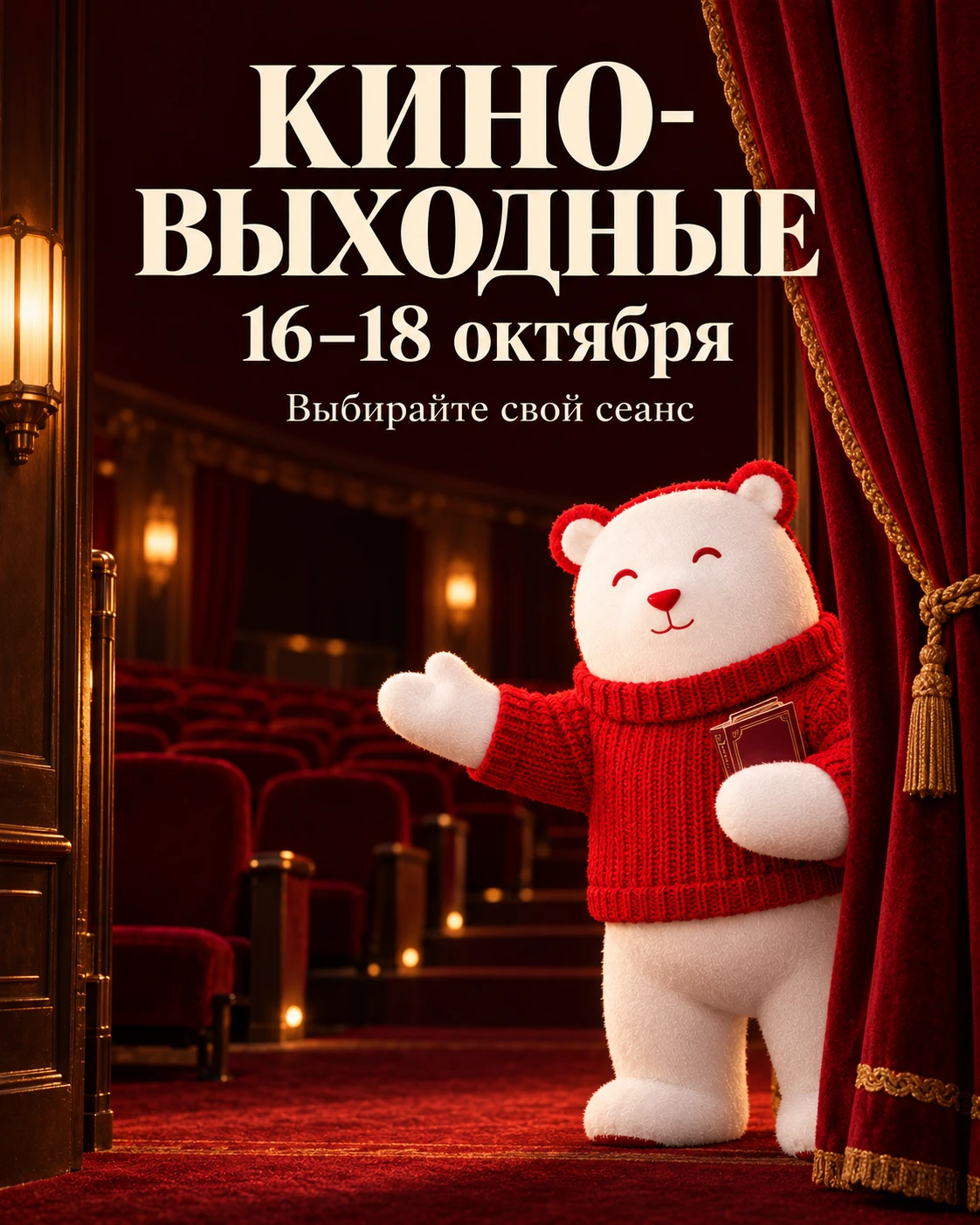 Полчаса выбирали фильм, устали и пошли спать.
