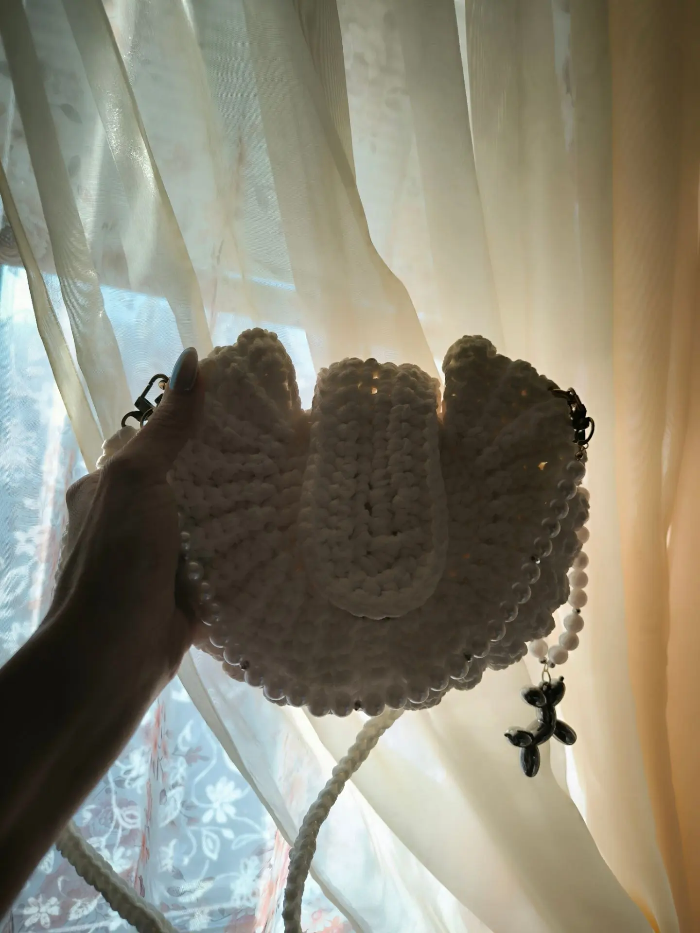 Сегодня закончила сумочку. Зефирка просто💎🧶