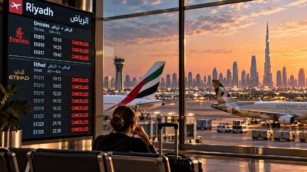 ✈️ 9 октября: Emirates и Etihad отменили рейсы в Эр-Рияд