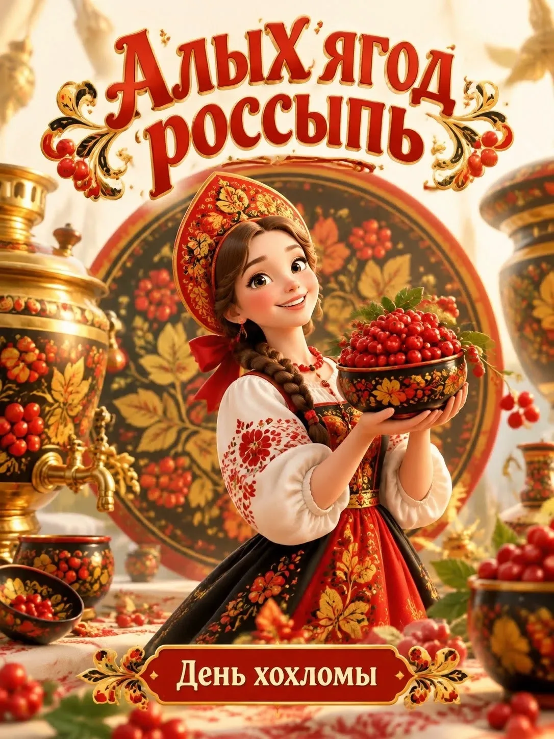 ❤Сегодня в календаре — по-настоящему теплый и солнечный праздник, День хохломы! Это иск...