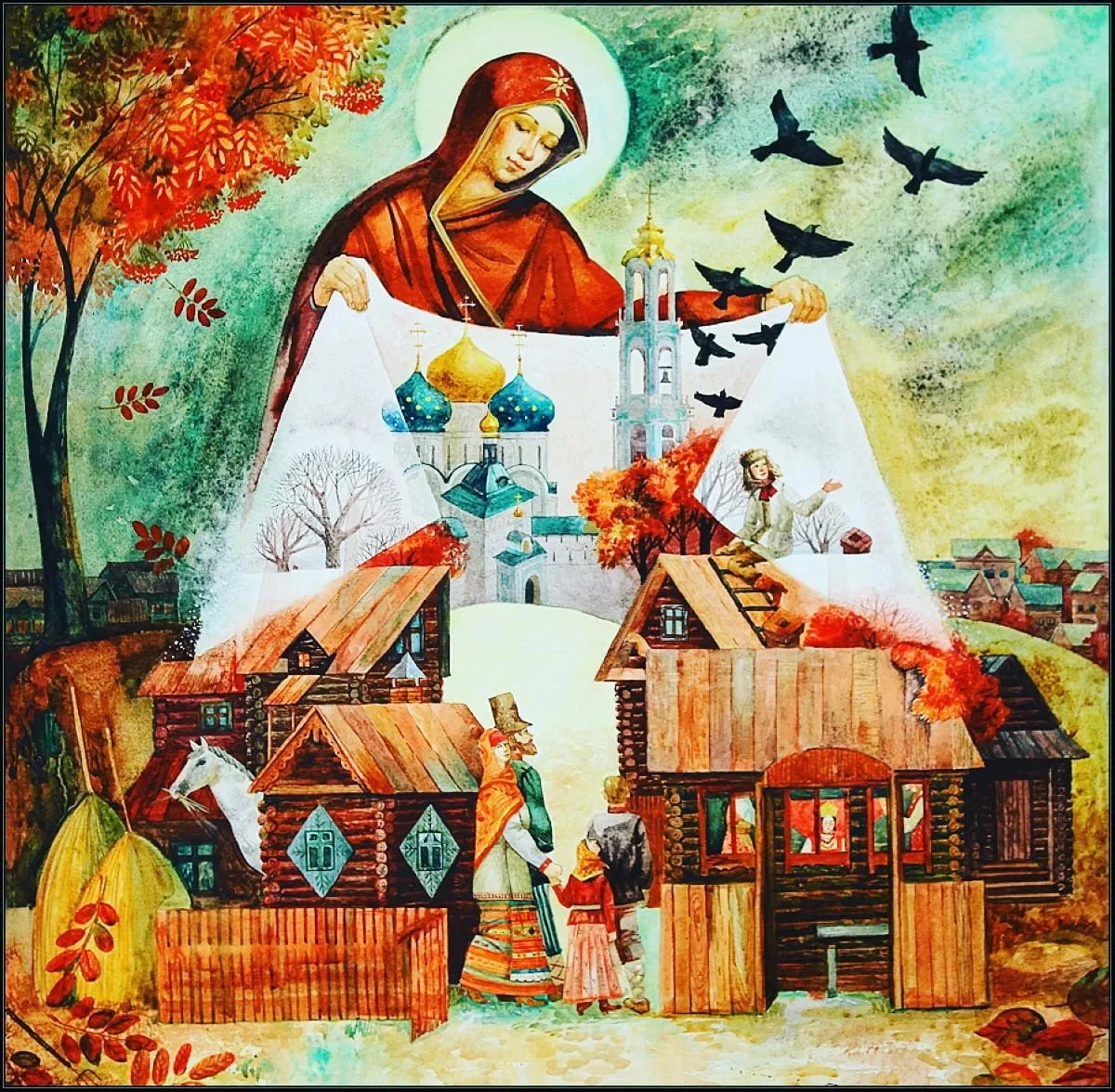 ✨С Праздником! Пусть Покров Богородицы будет на всеми нами! 🙏 Царице моя Преблагая, На...