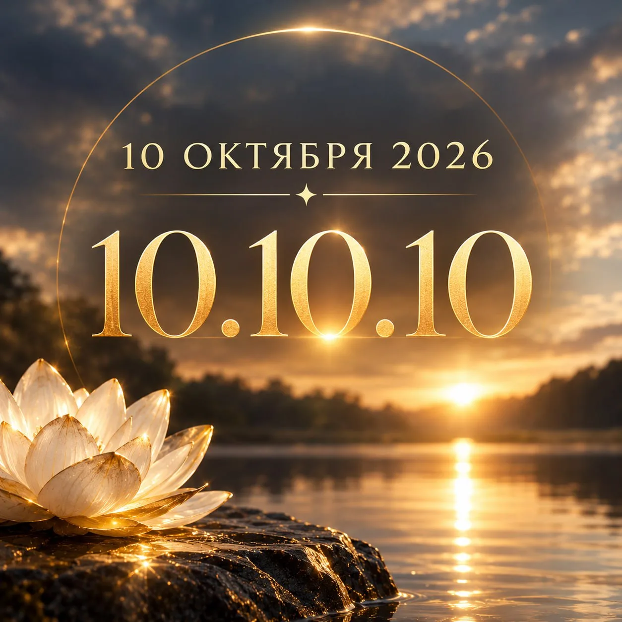 10.10.10 — редкая дата (раз в 9 лет), и она совпадает с Новолунием