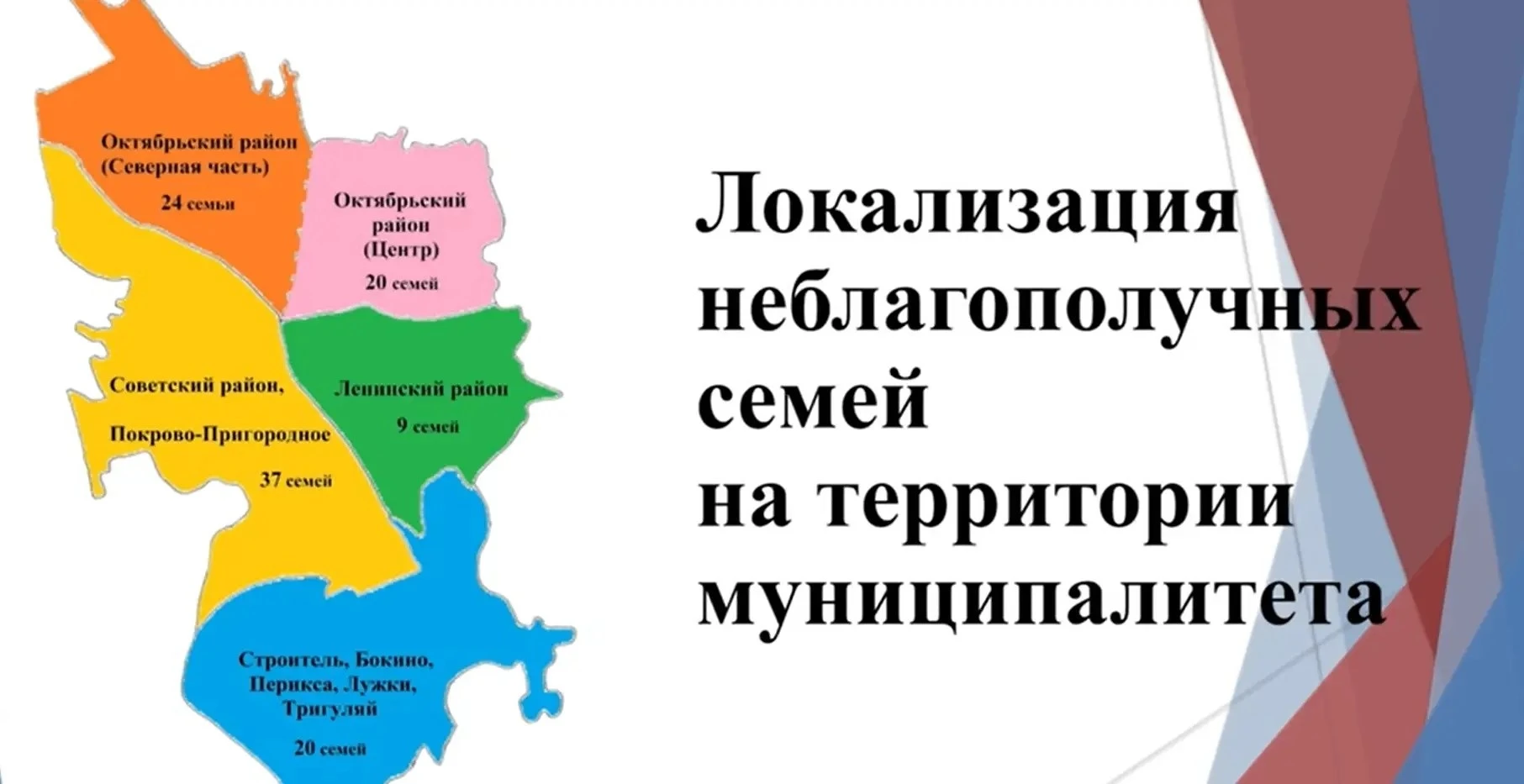 Треть неблагополучных семей Тамбова сосредоточена в Советском районе. Об этом на операт...