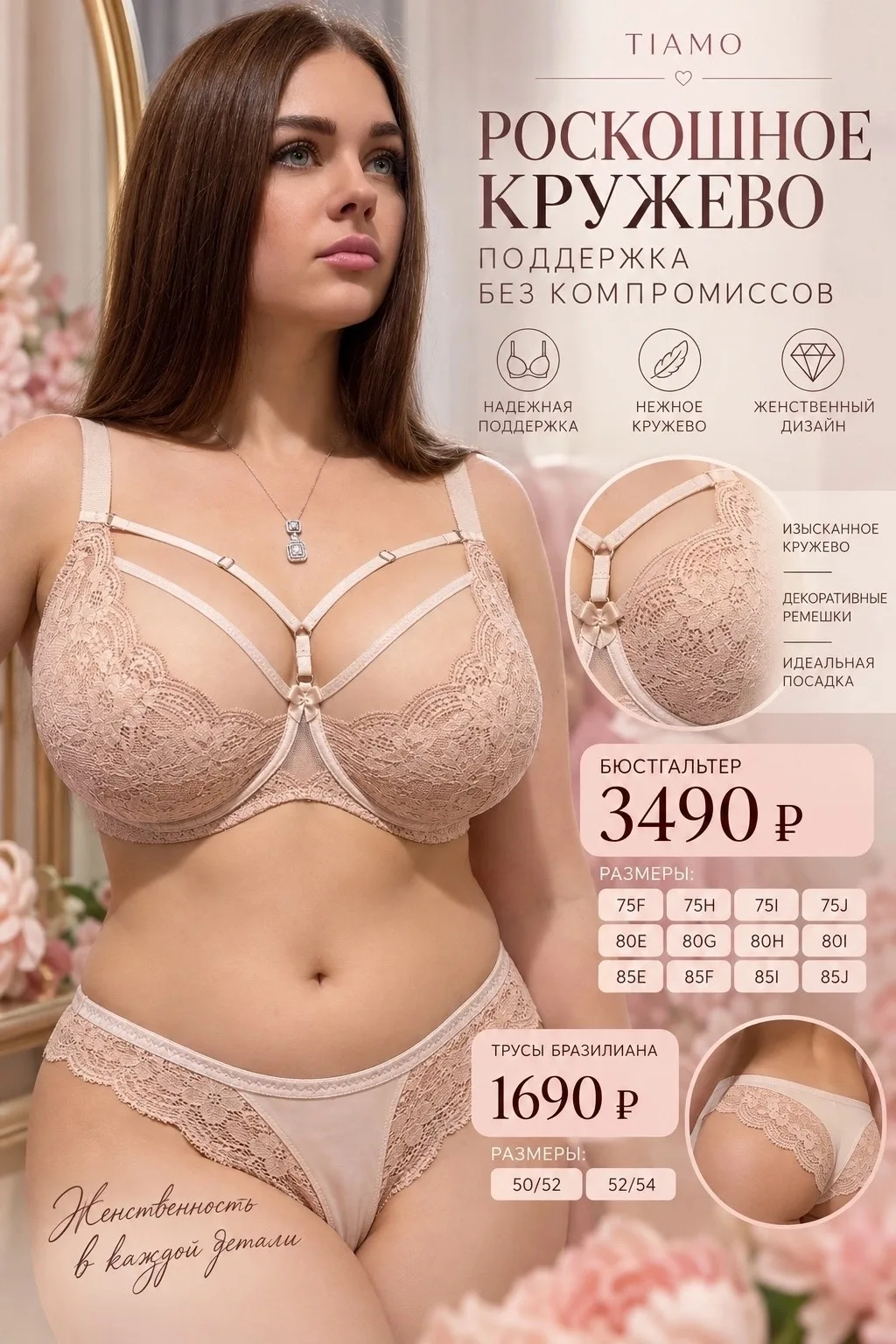Нежность, которая подчёркивает твою красоту 🤍