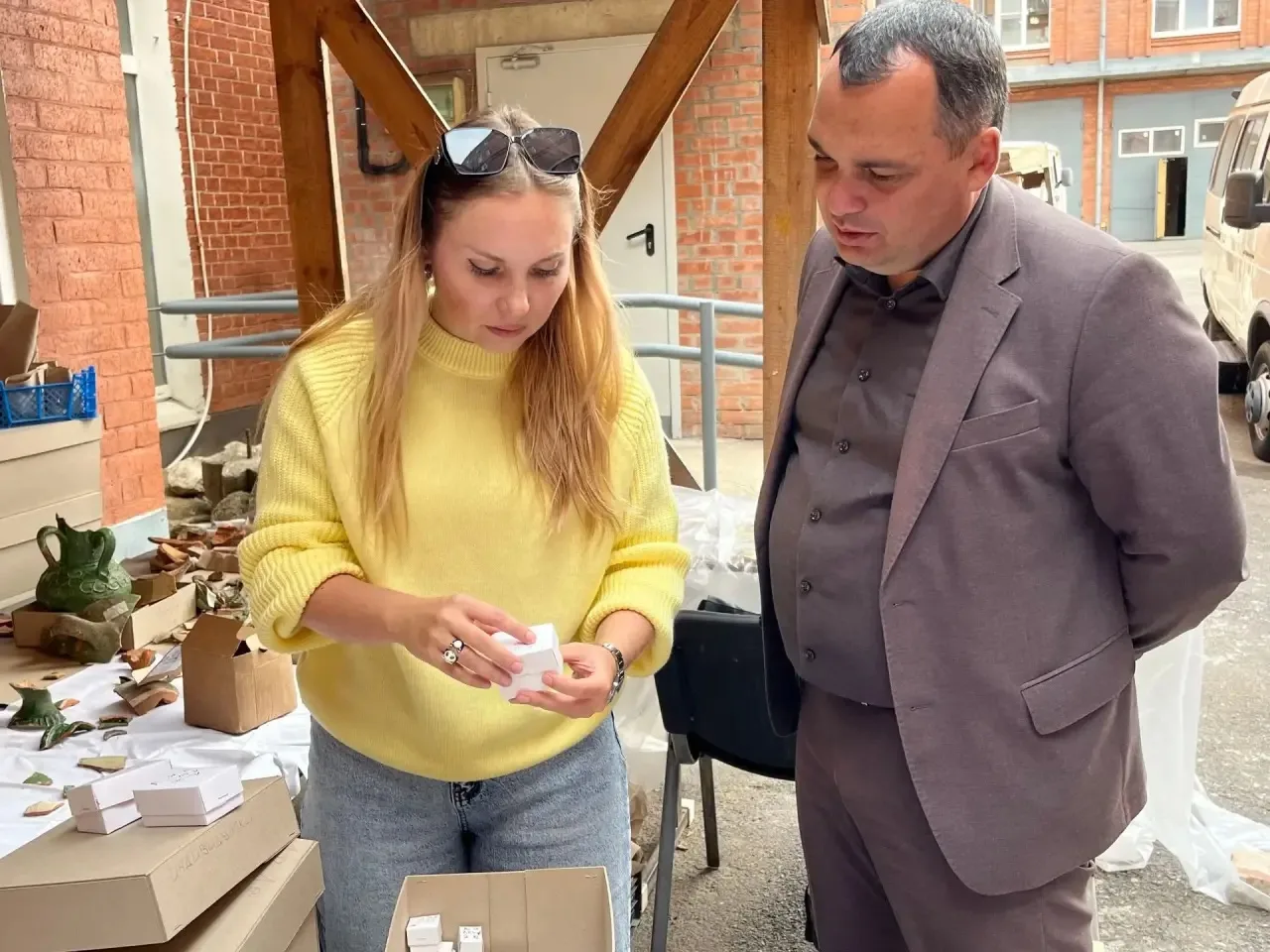 🔔Сегодня Азовский музей-заповедник посетил глава города Азова Иван Викторович Головнёв...